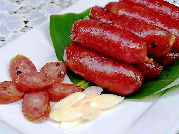 lạp xưởng tươi làm từ thịt nạc