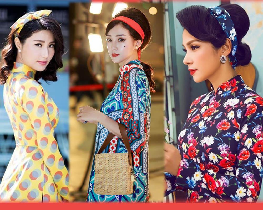 Bí kíp rạng rỡ hơn với áo dài Tết 10