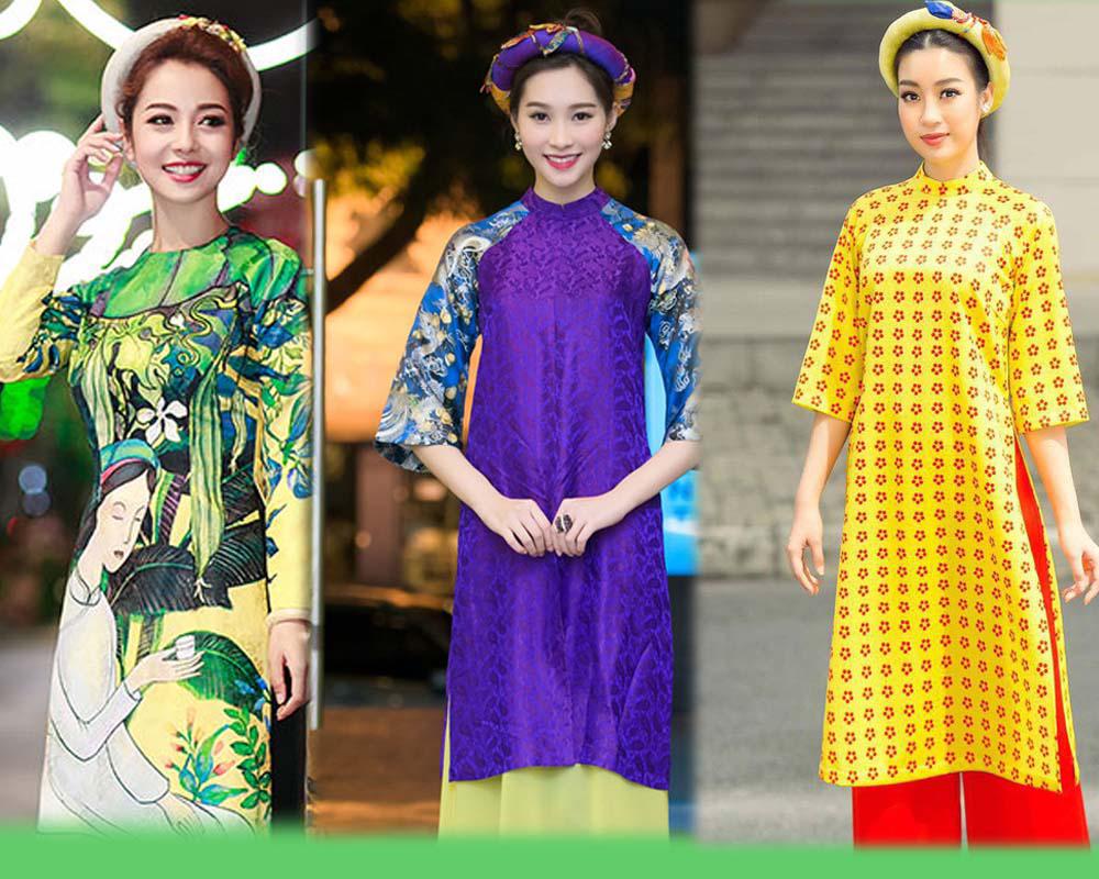Bí kíp rạng rỡ hơn với áo dài Tết 9