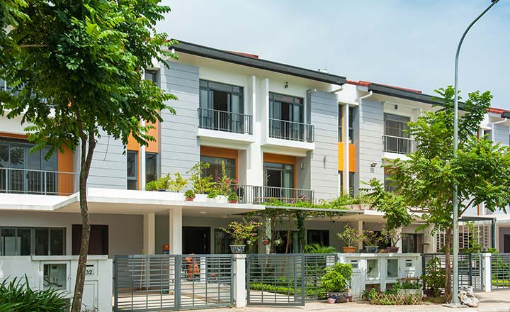 Nhà liền kề có diện tích rộng