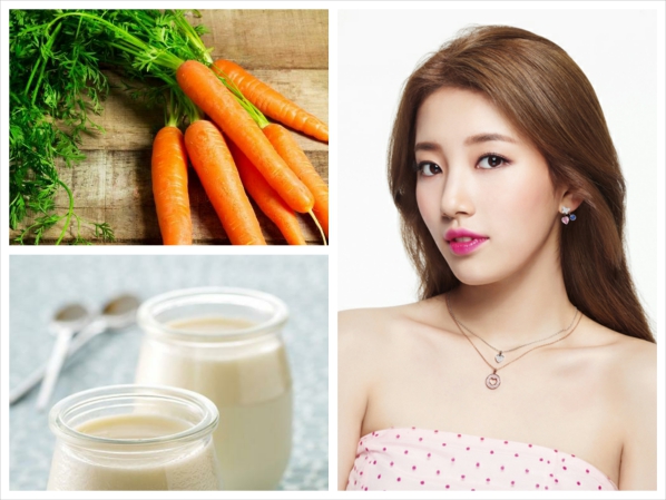 Trị mụn đầu đen đơn giản với sữa chua và cà rốt 1