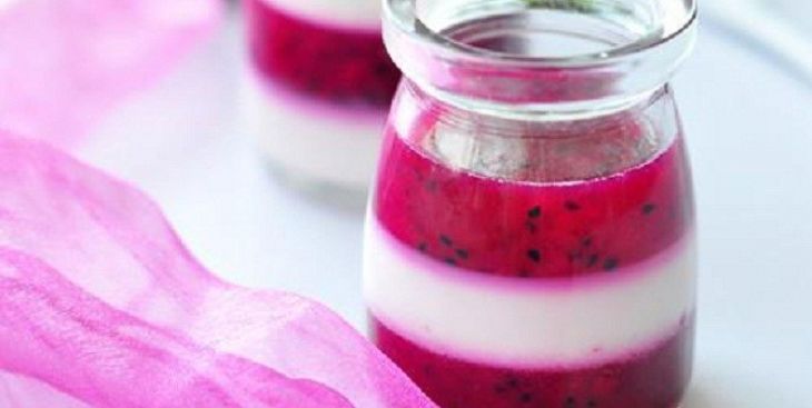 Thử làm thạch sữa chua thanh long, món ăn ngon đẹp cho mùa hè
