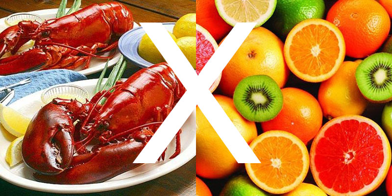 Kết hợp hải sản cùng thực phẩm giàu vitamin C có thể bị đầy bụng, khó tiêu