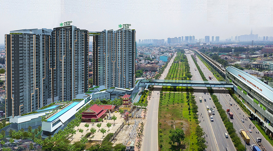 Khu chung cư Metro Star được lấy cảm hứng từ công trình nổi tiếng nhất Singapore