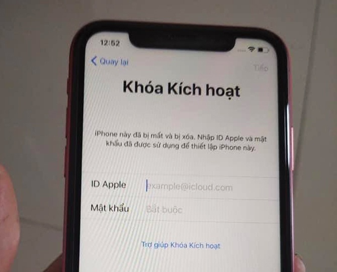 Tài khoản icloud là nút thắt của vay tiền bằng iphone
