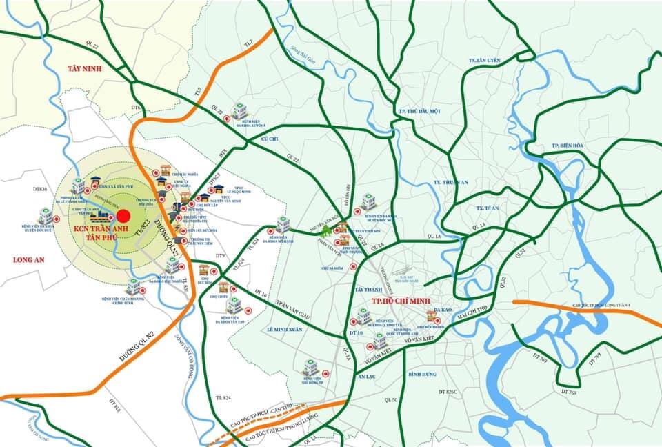Vị trí KCN Trần Anh Tân Phú 