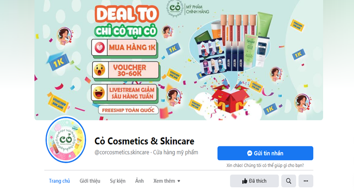 Tên Fanpage phải phù hợp với dịch vụ, sản phẩm cung cấp