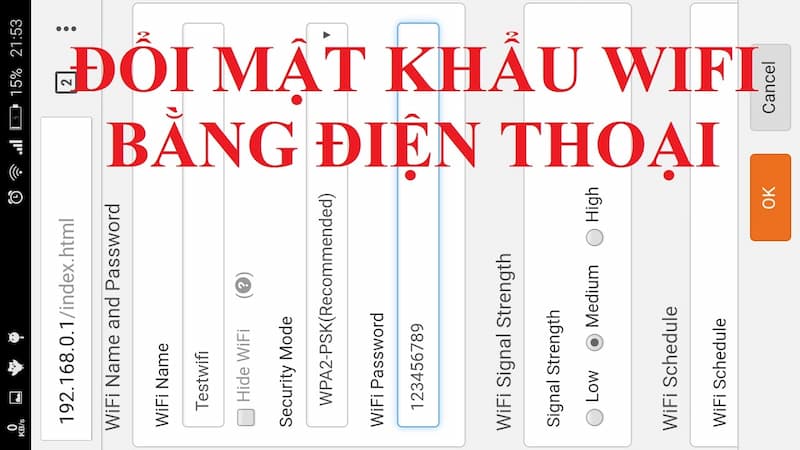 Hướng dẫn cách thay đổi tên wifi trên điện thoại