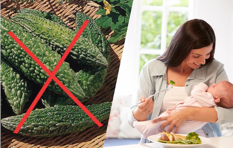 Mướp đắng không tốt cho phụ nữ mang thai và cho con bú