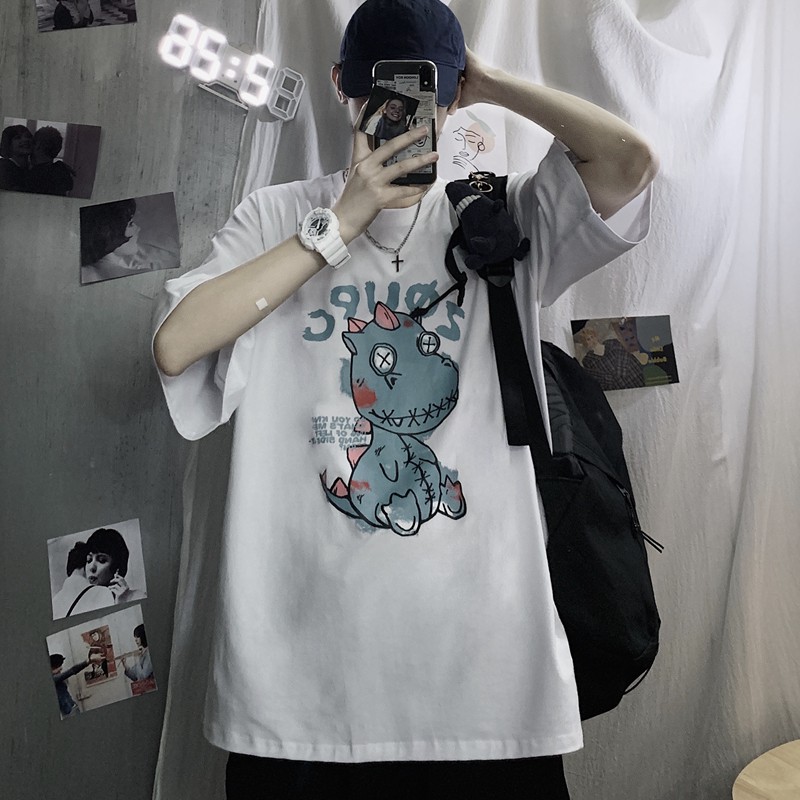 Chiếc áo thun unisex form rộng thiết kế tay lỡ